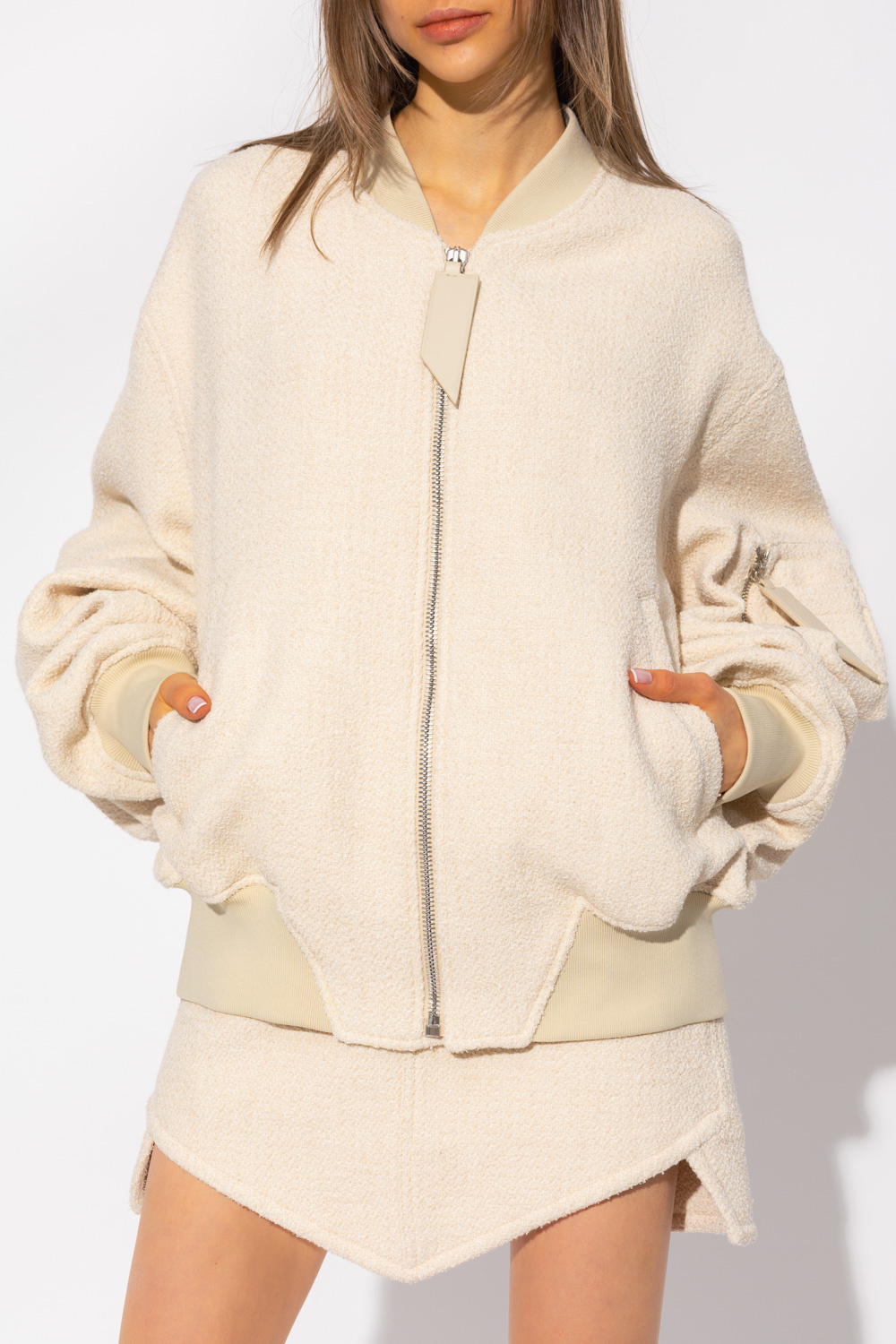 ブルゾン THE ATTICO ANJA BOMBER Anja'' black bomber for Women | THE ATTICO®